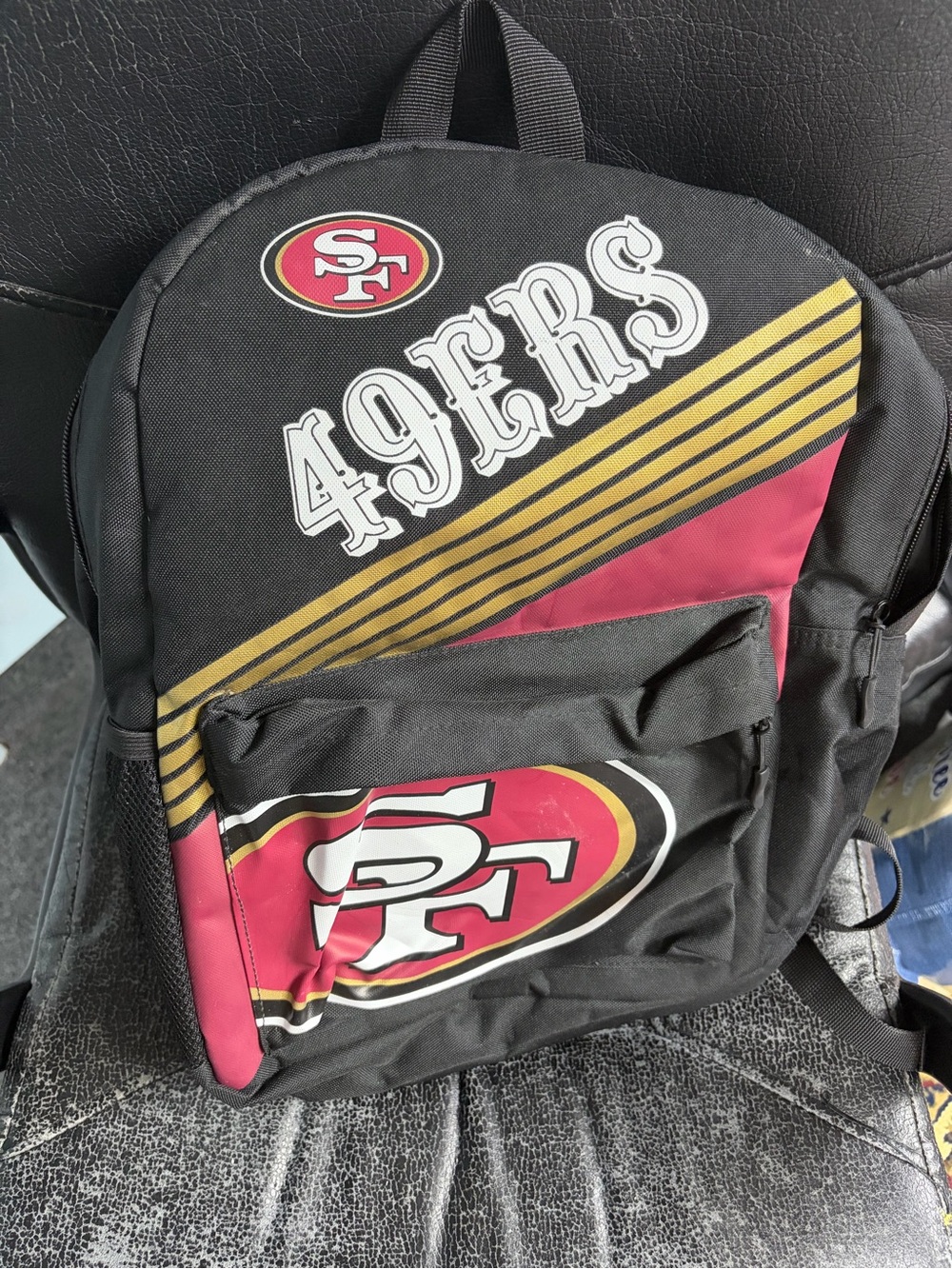Vintage 90’s San Francisco 49ers NFL football Backpack school travel book bag